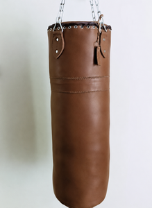 Saco de boxeo de cuero resistente con cremallera para colgar, para entrenamiento de MMA y gimnasio, con logotipo y tamaño personalizados - Product Image 4