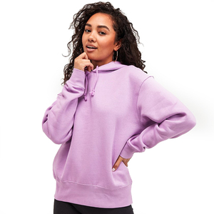 Sweat à capuche côtelé décontracté pour femme, hiver, avec poches, polyester/coton, en vente en ligne à prix réduits - Product Image 3