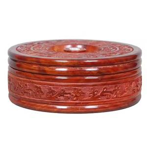 Boîte à chapati traditionnelle en bois massif, support de rangement pour roti pour une utilisation quotidienne en cuisine - Product Image 5