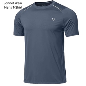 Polyester logo printed short sleeve t <b>shirt</b> for men - Product Image 2