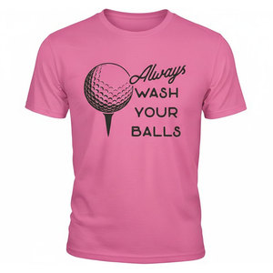 T-shirt de golf pour homme, matière extensible, respirant, design personnalisé et texte, idéal pour les entraînements sportifs - Product Image 1