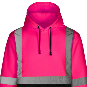 Sweat à capuche homme de qualité supérieure à prix abordable, haute visibilité, réfléchissant, pour la sécurité, pull-over, vente en gros, couleur unie personnalisable pour le travail - Product Image 4