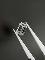 Diamant naturel taille émeraude, couleur E, qualité supérieure, éclat brillant, pierre libre pour sertissage de bague, cadeau de luxe Dhanlaxmi