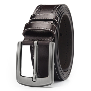 Ceintures en cuir pour hommes en peau de vache, vintage, écologiques, avec boucle à ardillon - Direct usine - Product Image 6