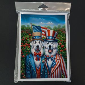 All American Whimsical A7 Tamaño 5x7 Great Pyrenees Tarjetas de notas en blanco Paquete de 8 con sobres para saludos - Product Image 3