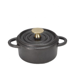 Precio al por mayor Recipiente de hierro fundido con tapa Versátil Utensilios de cocina 59 Cocotte de hierro fundido 10 cm - Product Image 2