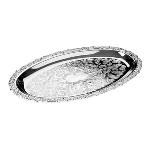 Ensemble de 3 miroirs carrés en métal, cadres décoratifs, finition argentée - Product Image 2