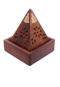 Soporte clásico de madera para quemador de incienso, bandeja para aromaterapia, meditación, yoga, incienso natural en barra, soporte decorativo. - Product Image 5