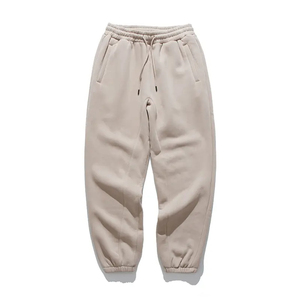 Comfortable Men's Casual <b>Trousers</b> Mid Fleece Lining Breathable Quick Dry Drawstring Closure Fashionable Baggy Style - Product Image 5