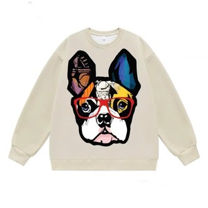 Camiseta sin Mangas de Felpa Francesa de Algodón de Alta Calidad, con Forro, Estampado Animal, Estilo Juvenil de Primavera, Servicio ODM, Estampado Frontal - Product Image 1