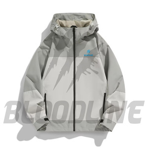 Chaqueta Cortavientos de Manga Larga para Hombre BLOODLINE, Diseño con Bloques de Color, Ropa Deportiva para Exteriores, Estilo Otoñal - Product Image 5