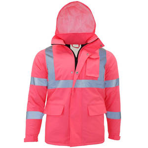 Reflective Safety <b>Jacket</b> Work Wear Best Selling High Visibility <b>Worker</b> <b>Jackets</b> Polyester Anti-Wrinkle Unisex - Product Image 2