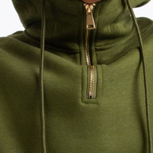 Conjunto de Sudadera con Capucha y Pantalones Cortos para Hombre, Estilo Casual de Invierno, a la Moda, de Secado Rápido, de Forro Polar, Poliéster/Algodón, Transpirable, de Color Sólido - Product Image 4
