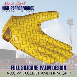Guantes de Fútbol Americano para Deportes de Habilidad, con Pantalla Táctil, Agarre Adhesivo Personalizado, Palma de Poliéster/Algodón, Transpirables, Impermeables, para Invierno - Product Image 3