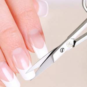 กรรไกรตัดเล็บโค้ง ใบมีดหยักเล็กน้อย ทำจากสแตนเลส ใช้ตัดคิ้ว ขนตา หนวด เครา ขนจมูก และเล็บเท้า - Product Image 4