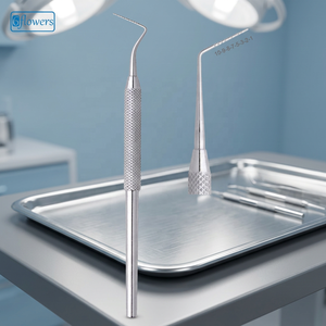 เครื่องมือสำรวจช่องปาก Dental Explorer 10-9-8-7-5-3-2-1 ทำจากสแตนเลสสตีล คลาส I ได้รับการรับรองมาตรฐาน CE สำหรับการทำความสะอาดและอุดฟัน - Product Image 3