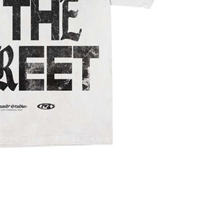 <b>Slogan</b> <b>Men's</b> Oversized 100% Cotton <b>T</b>-<b>Shirt</b> Short Sleeve Turtleneck Formal Printed Eco-Friendly Anti-Wrinkle White - Product Image 4