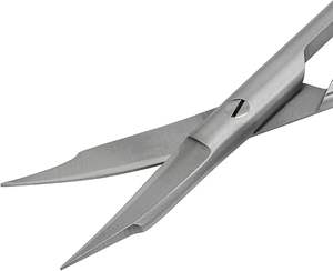 กรรไกรตัดเนื้อเยื่อทางการแพทย์และทันตกรรมคุณภาพสูง ยี่ห้อ Fox แบบใช้มือ  ใบมีดทังสเตนคาร์ไบด์  แบบตรงและโค้ง - Product Image 3