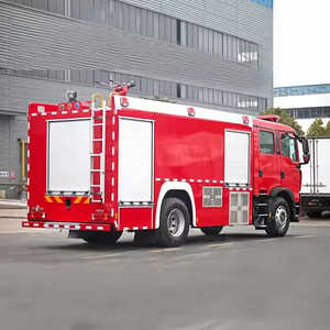 Camion de pompiers à double cabine 4x2 en vente chaude, canon à eau haute pression, télécommande, véhicule de lutte contre l'incendie d'urgence, grand réservoir - Product Image 1