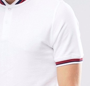Polo de Manga Corta Azul Claro para Hombre con Bolsillo, Diseño con Bloques de Color, Ropa Casual - Product Image 3