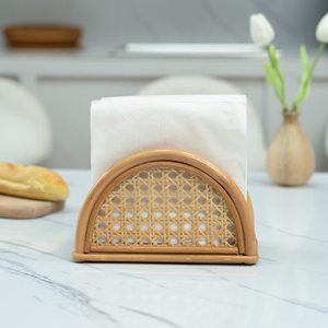Porte-serviettes décoratif en rotin fait main, paniers pour serviettes, pour table de dîner, événement Ramadan - Product Image 5
