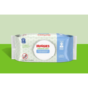 Lingettes pour bébé à l'aloe vera hydratantes, Huggies Natural Care, douces et délicates pour les peaux délicates - Product Image 5