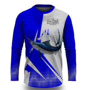 Camisas de Pesca para Hombre Transpirables con Logotipo Sublimado Personalizado, Precio al por Mayor, Camisas de Pesca de Manga Larga para Hombre a la Moda - Product Image 1