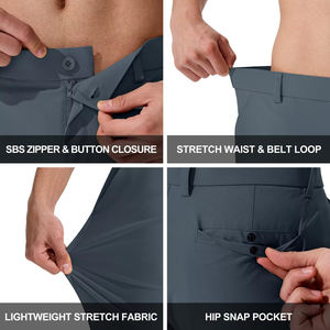 Pantalones de Golf Ligeros para Hombre al por Mayor, Diseño Personalizado, Cintura Alta con Bolsillos Laterales, Pantalones de Golf de Poliéster y Spandex - Product Image 5