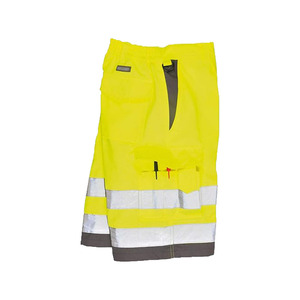 Pantalon de sécurité haute visibilité réfléchissant pour homme, vêtement de travail extérieur, avec LED clignotante, respirant, résistant aux acides, imperméable, poches en microfibre - Product Image 3