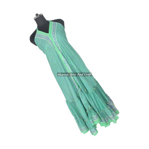 Vestido Maxi de Seda Vintage Hecho a Mano para Mujer, Estilo Bohemio Hippie, Lote al por Mayor, Vestido de Noche Elegante sin Mangas para Dama - Product Image 1