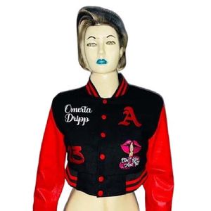 Veste universitaire pour femme, style Letterman, personnalisable, streetwear, bomber, boutonnée, mode hiver pour fabricants de vêtements - Product Image 6