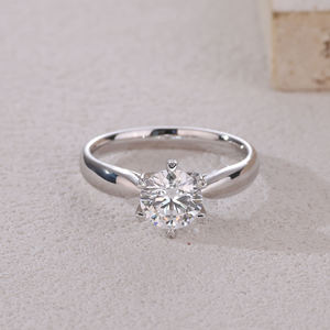 Bague en argent plaqué Royal Grace Celeste Bloom Timeless Crown Pure Promise Lab Grown Diamond Reverie Vintage certifiée IGI - Product Image 3