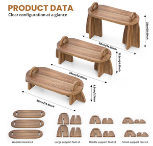 Bandeja Rectangular de Madera de Acacia Hecha a Mano, Diseño Moderno, Color Natural, Bandeja Decorativa para Comida para Diwali - Product Image 2