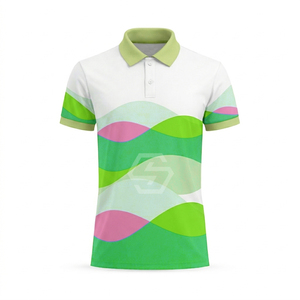 Packs de polos de golf personnalisés unisexes à sublimation, design imprimé, anti-plis, séchage rapide - Product Image 4