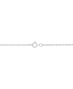 Sterling <b>Silver</b> and 14k Gold Necklace, <b>Heart</b> <b>Locket</b> Pendant 18" | Macy's - Product Image 5