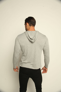 Men Streetwear <b>Hoodie</b> Sweatshirt Soft 100% Cotton Pullover <b>Hoodie</b> <b>Plain</b> Dyed Breathable Eco-Friendly 370g for Casual Wear Gym - Product Image 5