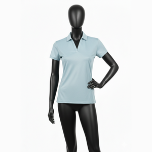 เสื้อโปโลผู้หญิงคุณภาพสูงรุ่นใหม่มาแรง ผ้าฝ้าย 100% เป็นมิตรกับสิ่งแวดล้อม ระบายอากาศได้ดี เสื้อกอล์ฟ ผ้า 220 กรัม - Product Image 1