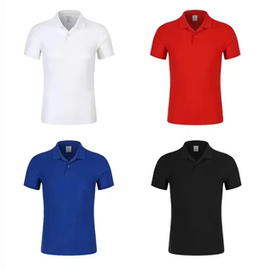 Polo pour homme 100% coton respirant avec logo brodé personnalisé, décontracté, à manches courtes, vêtements de sport, uniforme - Product Image 2