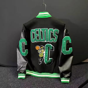 Chaqueta de grafiti para hombre Chaqueta de béisbol Venta al por mayor Venta caliente Personalización Bordado Béisbol Letterman Varsity chaqueta para hombres - Product Image 2