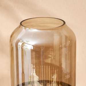 Vase de sol moderne en verre avec anneau métallique, bouche large, décoration de luxe pour la maison, idéal pour un cadeau de pendaison de crémaillère - Résistant à la rouille - Product Image 5