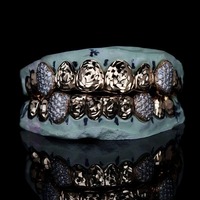 Grillz dentaires au design unique pour hommes et femmes, bijoux au brillant éclatant et au design luxueux, disponibles à la vente