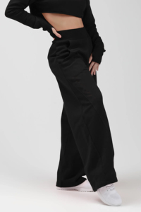 Custom Logo Loose Fit Trousers Comfort <b>Running</b> Gym Oversized French Terry Cotton Women Flared Baggy Straight Wide Leg Sweatpants - Product Image 6