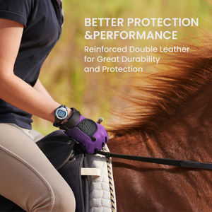 ถุงมือขี่ม้าแบบยูนิเซ็กซ์ เนื้อผ้านุ่มพิเศษ ป้องกันรังสียูวี น้ำหนักเบา ยืดหยุ่น ระบายอากาศได้ดี กันลื่น - Product Image 6