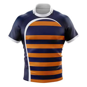 Uniformes de Rugby Personalizados de Fábrica OEM con su Diseño Único, Camisetas de Rugby con Impresión por Sublimación de Alta Calidad - Product Image 1