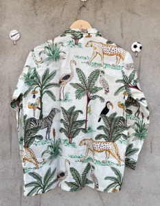 Conjunto de Pijama de 3 Piezas para Mujer, Estampado Animal Safari, Ecológico, 100% Algodón, Ropa de Dormir con Estampado de Leopardo y Cebra - Product Image 5