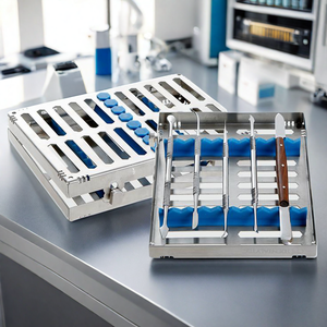 Équipement de Stérilisation en Autoclave Certifié SO pour Clinique Dentaire, Boîte de Rangement pour 10 Instruments, Plateau Manuel, Alimentation Manuelle, Acier Inoxydable 304, Bouton Latéral - Product Image 6