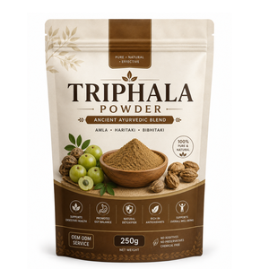 Polvo de Triphala Puro 250g, Mezcla de Frutas Botánicas Cuidadosamente Procesadas, Ofrece una Textura Fina y Fácil de Mezclar - Product Image 1