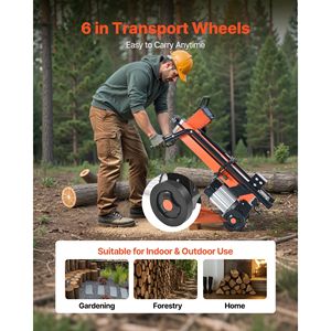 Spaccalegna Elettrico Portatile 1500W 15 Amp, Macchina Spaccalegna da 6,5 Tonnellate con Ruote da 6 Pollici per Legna da Ardere e Accessori per Caminetto - Product Image 5
