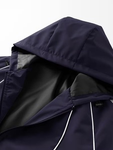 Customizable High-Quality Plus Size Windbreaker <b>Jacket</b> Wholesale Price Windbreaker <b>Jacket</b> Best Selling Stripe Design Windproof - Product Image 3