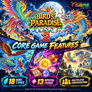 ชุดเกม VGAME Birds Paradise 2 USA 5.6 สำหรับผู้เล่นหลายคน สำหรับการรวมอุปกรณ์เกมอาร์เคดธีมนก - Product Image 5
